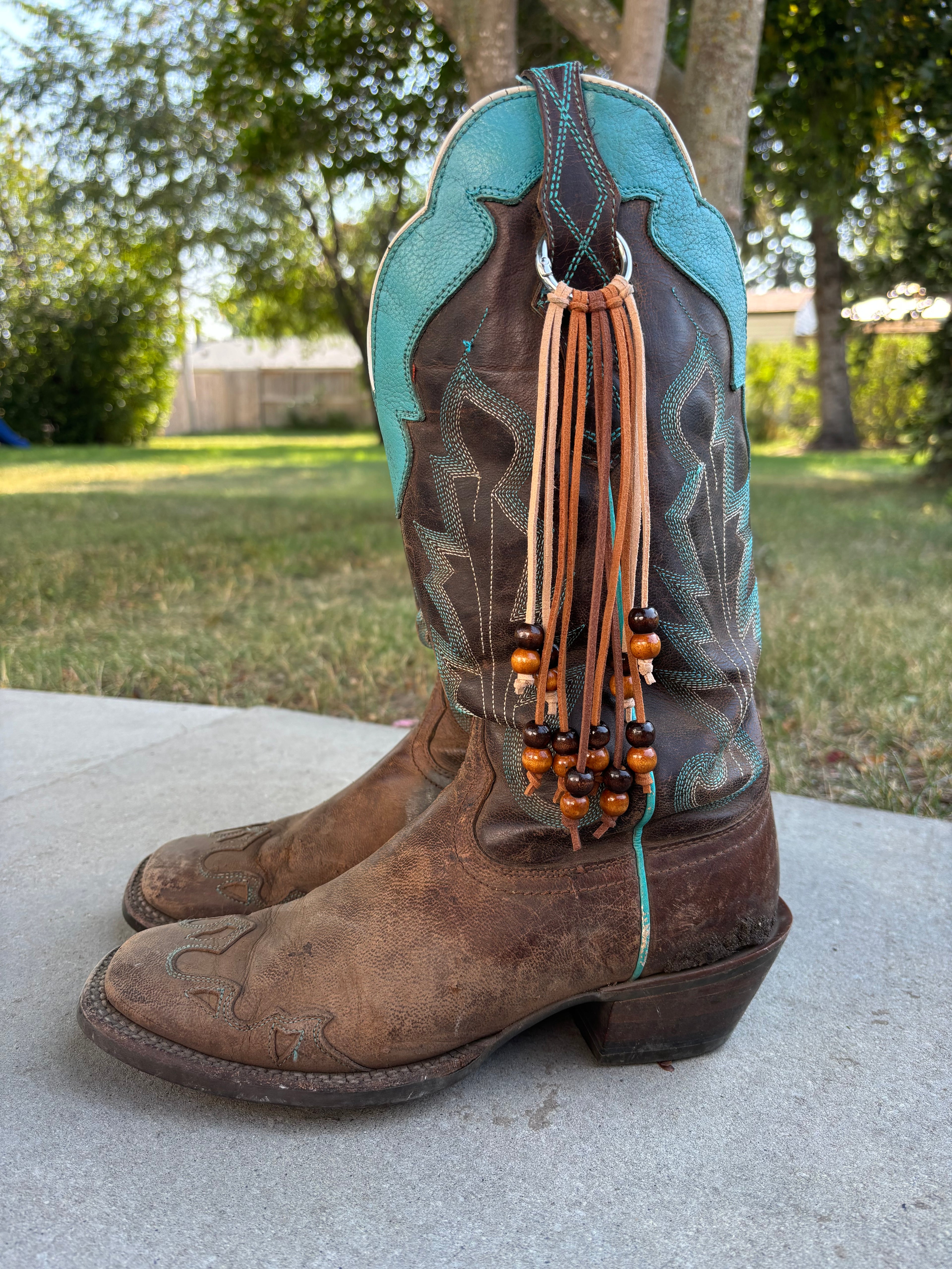 Boot Tassels - Blues