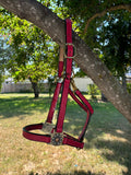 Meadow Bloom Pink Leather Halter