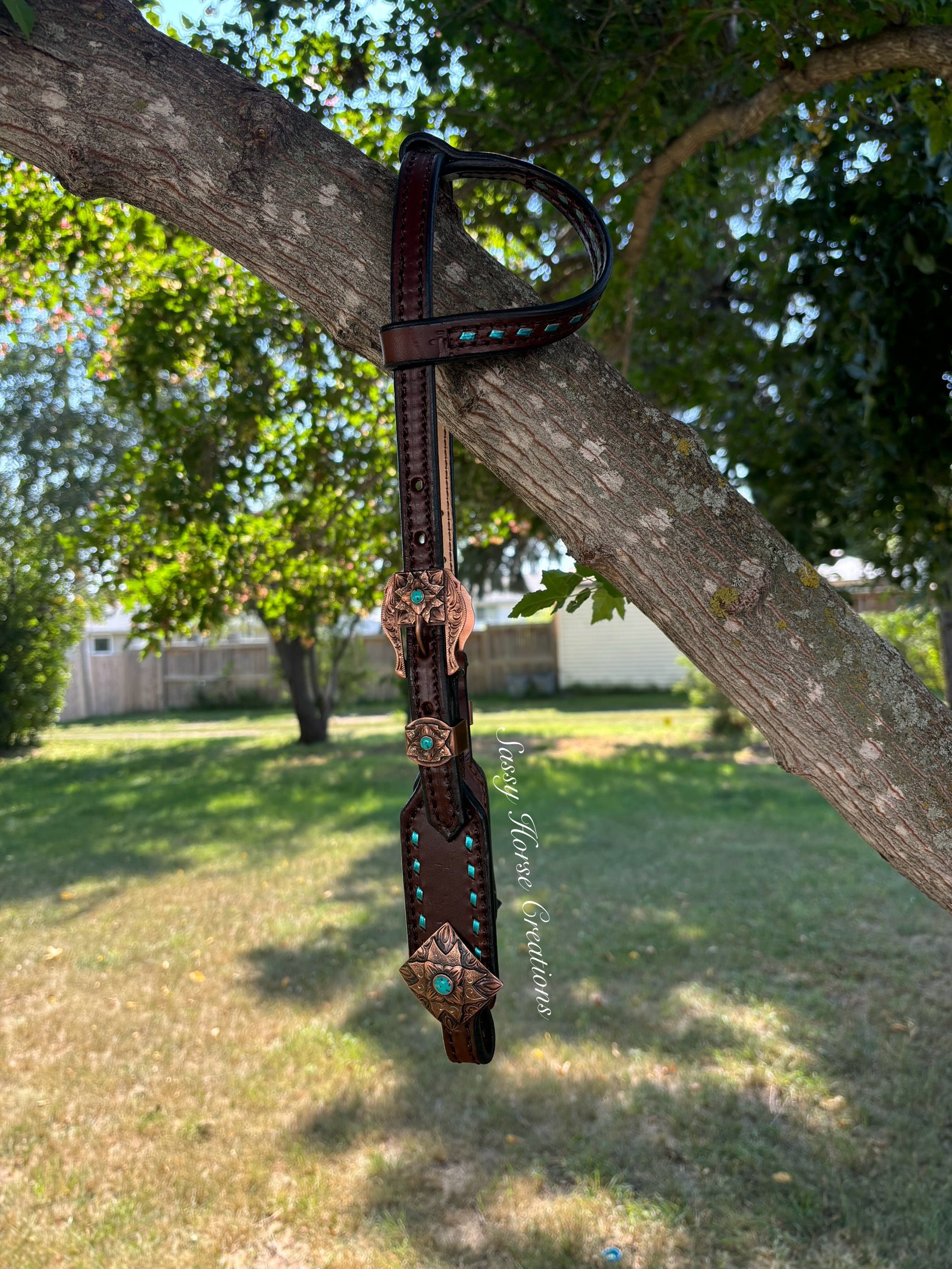 Sun Burst Short Cheek Headstall