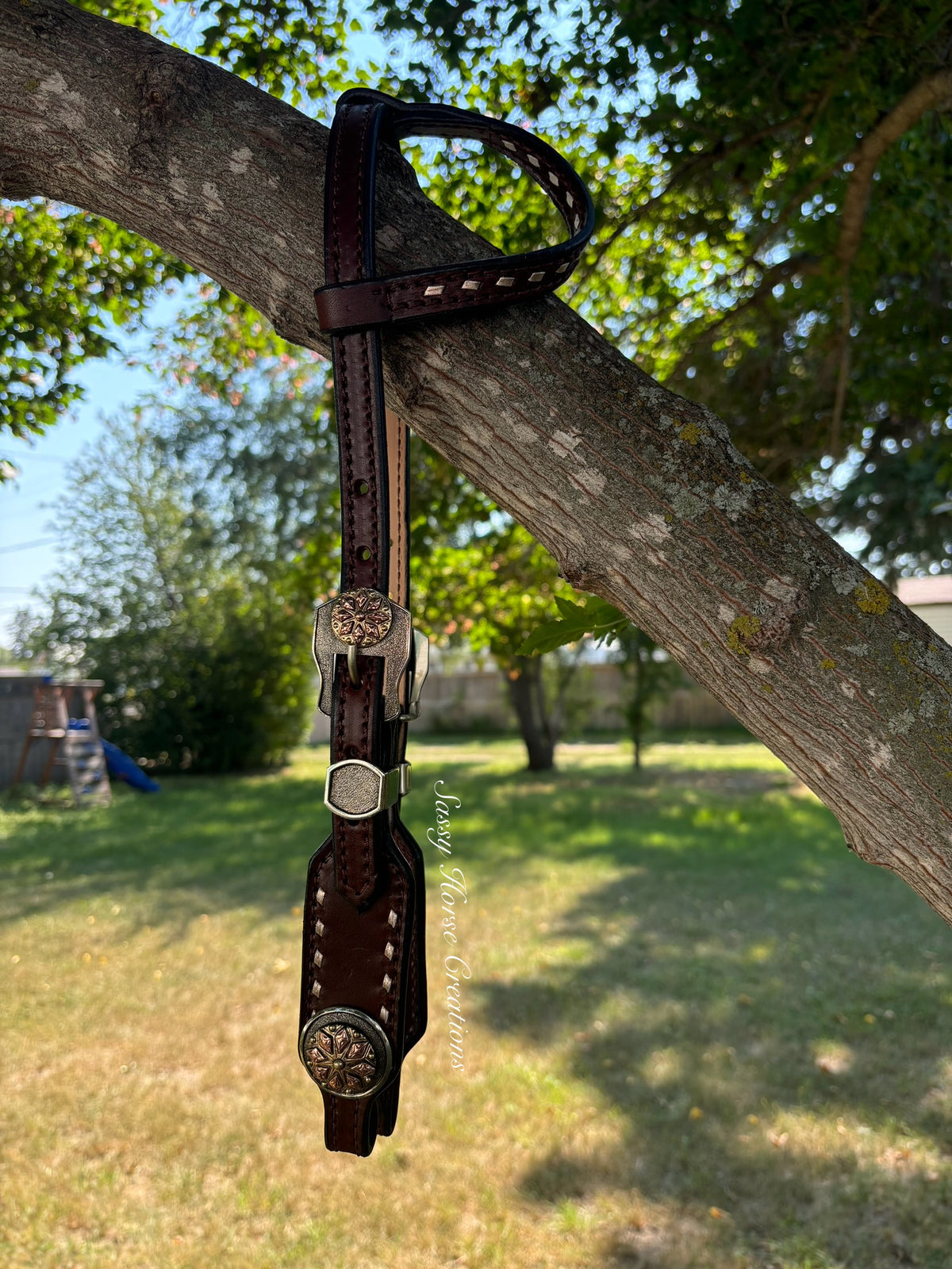 Rose Gold Short Cheek Headstall