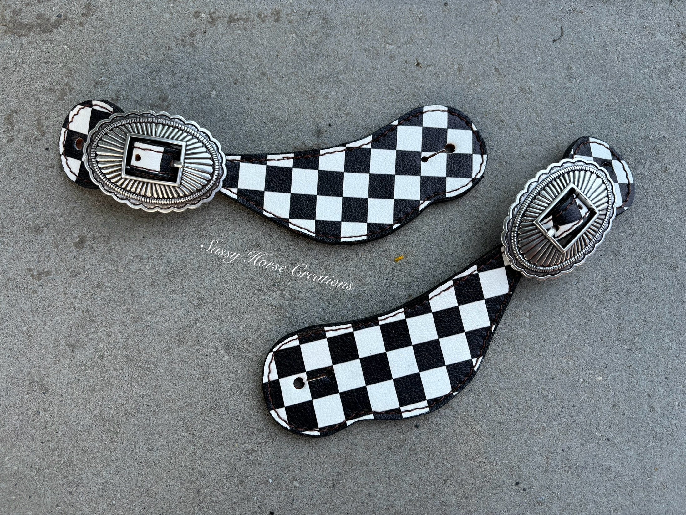 Checker Spur Straps