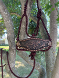 Mocha Swirl Burgundy Halter